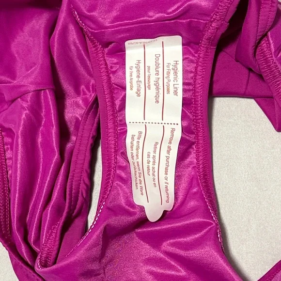 Lands' End Women's High Waisted Bikini Bottoms - Vibrant Purple - Picture 6 of 6